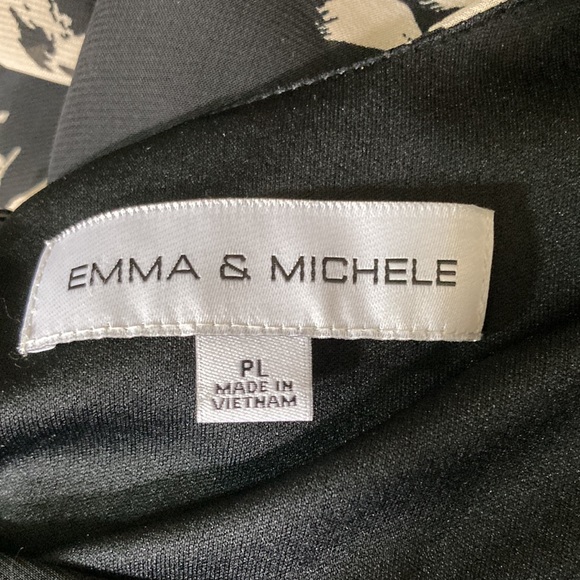 Emma & Michele Black Floral Sleeveless Dress Size PL - Picture 8 of 9